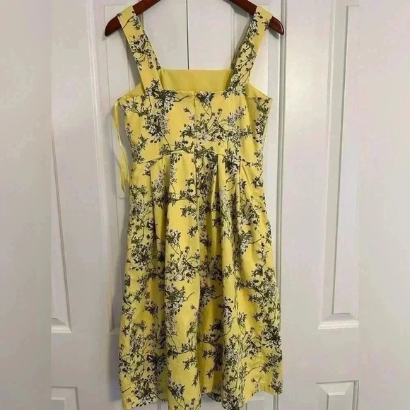 Alex Marie Whitney Pleated Yellow Floral Dress perfect for Easter - Picture 6 of 11